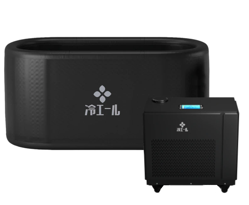 専用バスタブとチラーで構成された水風呂用チラーセット 冷エール